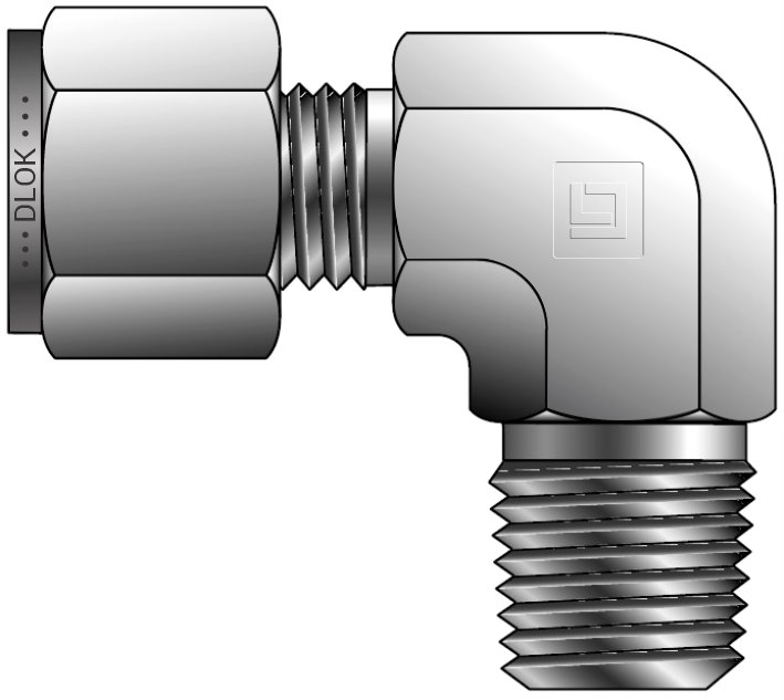 Male Elbow NPT (For Fractional TUbe)